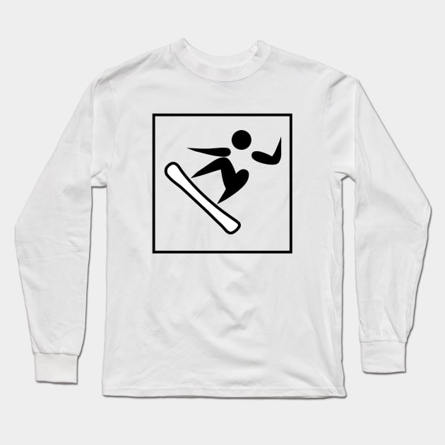 Snowboarding Pictogram Sports Long Sleeve T-Shirt by Tshirt114